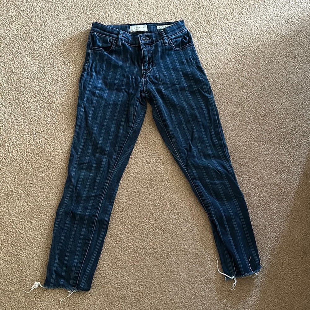 Pacsun striped ankle jeans